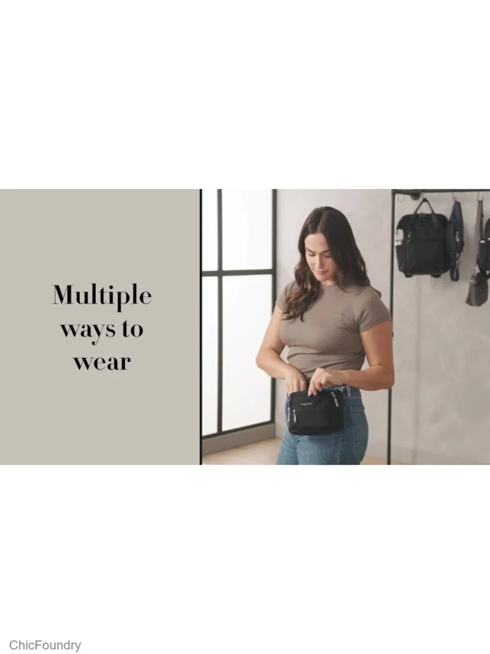 Lightweight Nylon Convertible Crossbody Belt Bag Wallet